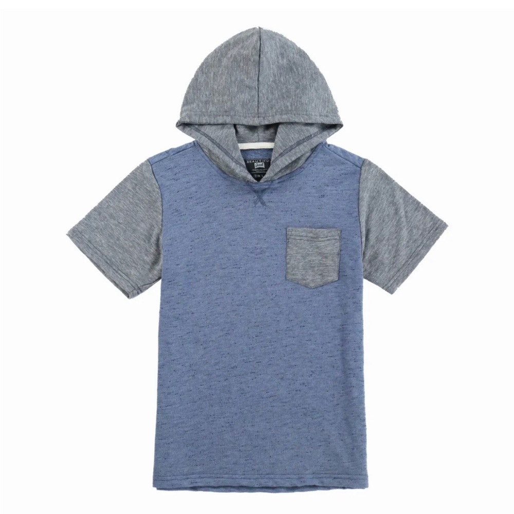 NWT: LOT of 2 - Boy's Workout Hoodie Short Sleeve Pullover Top